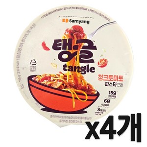 tangle 큰컵 청크토마토 파스타, 105g, 4개