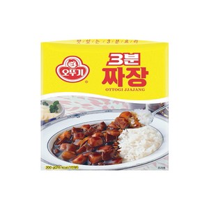 오뚜기 3분짜장, 200g, 3개