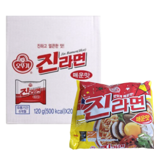오뚜기 진라면 매운맛 120g, 20개, (5개입 X 20개입 X 1박스)