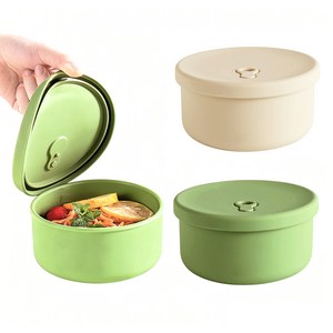 Oyoson 실리콘 밥팩 전자레인지 냉동밥 보관 용기 반찬통 밀폐 스팀홀 소분용기 세트