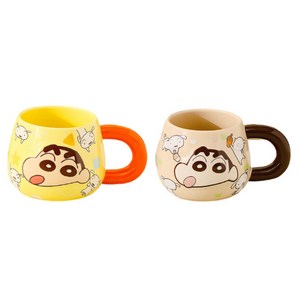 StarR 짱구 입체 세라믹 머그컵 2개입