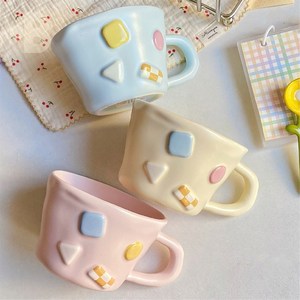 본디자인랩 예쁜 뭉툭 머그컵 시리얼볼 카페컵 신혼부부 선물세트, 마시멜로 머그  - 핑크, 1개