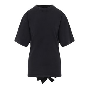 발렌시아가 레이스업 백 코튼 탑