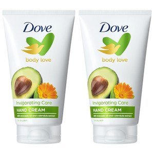 도브 바디러브 인비고레이팅 케어 핸드크림 아보카도 앤 자스민 향, 75ml, 2개