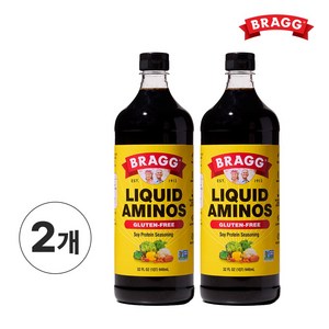 브래그 리퀴드 아미노스 간장 소이 소스 글루텐 프리, 946ml, 2개