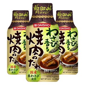 다이쇼 와사비향이 나는 야키니쿠 양념, 180g, 3개