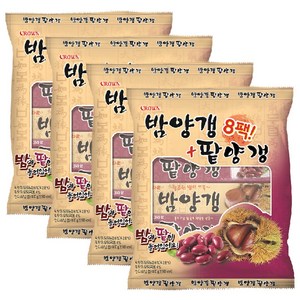 크라운 밤양갱 50g x 4p + 팥양갱 50g x 4p, 400g, 4세트