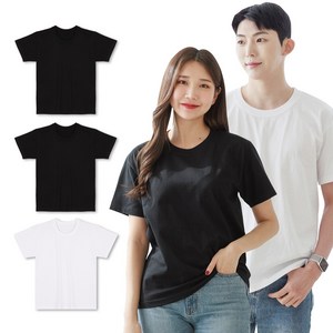 예스플러스 국내산 베이직 반팔면티 3P