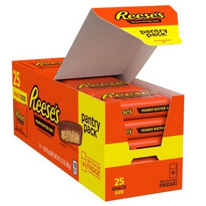 리세스 피넛버터 컵 대용량 25개입 REESES Peanut Butte Cups panty pack 390g, 1개