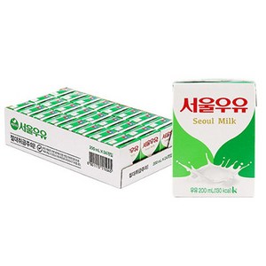 서울우유 멸균 흰우유, 200ml, 24개