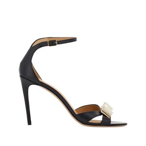 페라가모 바라 보우 샌들 90mm, US width 5C, 블랙계열