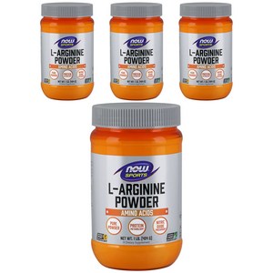 나우푸드 L-아르기닌 파우더, 454g, 4개