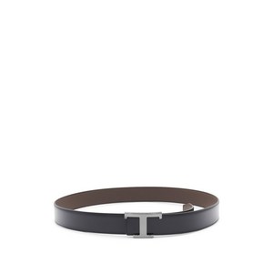 토즈 T버클 레더 벨트, cm 110, 블루계열+브라운계열