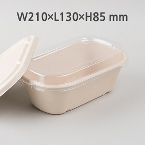 [B-1000A] 펄프용기 (뚜껑선택 / 100개 셋트), 1개, 100세트, 투명뚜껑
