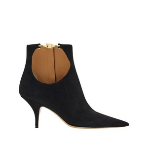 페라가모 컷아웃 레더 부츠 70mm, US width 6.5C, 블랙계열