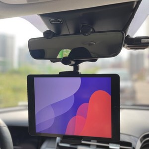 엘마드레 차량용 룸미러 태블릿거치대 휴대폰 거치대 겸용 자동차 핸드폰 거치대