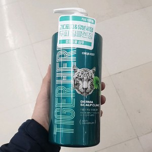 엘라스틴 오가니스트 더마스칼프 타이거 허브샴푸 지성두피용 900ml, 1개