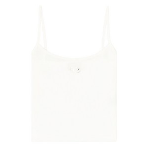 디젤 T허피 로고 디테일 탱크 탑, 화이트계열, Standard M