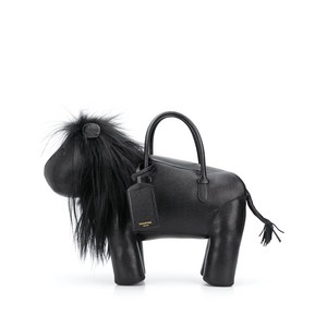 톰 브라운 라이온 페블 가죽 토트 백