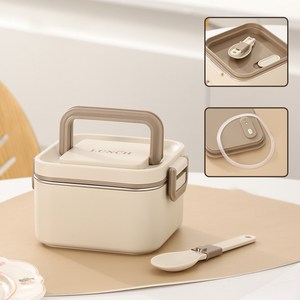 NIUFLY 304 스텐 도시락통 전자레인지 직장인 보온 도시락통 1단 2단 3단