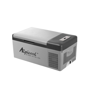 알피쿨 C 시리즈 다용도 차량용 냉장고, 블랙 + 그레이, 15L