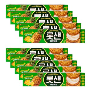 롯데웰푸드 롯데샌드 파인애플, 105g, 10개