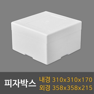 택배용 식품용 스티로폼박스 묶음판매, 1개, 피자박스(20ea)