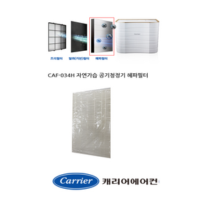 [정품]캐리어공기청정기필터CAP-H034SW CAP-H034SWA CAP-H034SWB CAP-H034SW RCAP-H034SW RCAP-H034SWB RCA-H034SWC헤파필터, 헤파필터