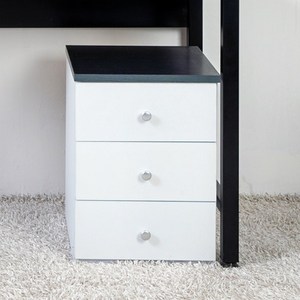 우드미가구 하랑 3단서랍장, 네이비오크