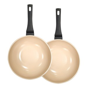 [1+1] 퀸센스 세라믹 (후라이팬/궁중팬/28cm/30cm) 웍 국내생산 프리미엄 코팅, 1세트, 궁중팬 28cm+궁중팬 28cm