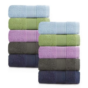 록신 호텔수건 타월 코면사 부드러운 540GSM 40수, 멀티, 10개