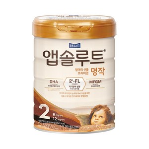 앱솔루트 프리미엄 명작 분유 2단계, 800g, 1개