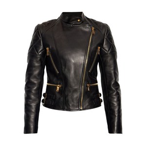 베르사체 퀼팅 레더 재킷