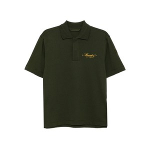 몽클레르 로고 자수 폴로 셔츠, 그린계열, Standard M(KR 96-180)