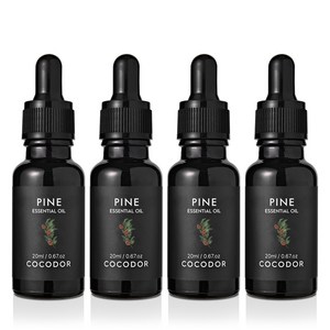 코코도르 비건 아로마 에센셜오일, Fine 파인, 20ml, 4개