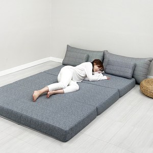 슬릭스 13cm 고밀도 메모리폼 3단 접이식 토퍼 매트리스