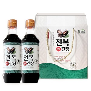 웰크리 전복 간장 선물세트, 2개, 500ml