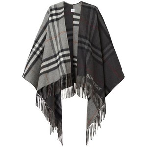 버버리 콘트라스트 체크 케이프