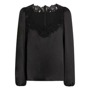 돌체앤가바나 레이스 디테일 탑, 블랙계열, Italy 42(KR 55)