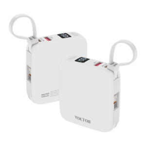 볼턴 볼트고 미니 고속충전 보조배터리 10000mAh 22.5W 8핀 C타입 일체형 케이블 LCD 잔량표시 QC 3.0 PD 3.0