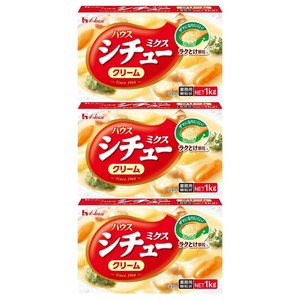 하우스푸즈 대용량 스튜믹스 크림, 1kg, 3개