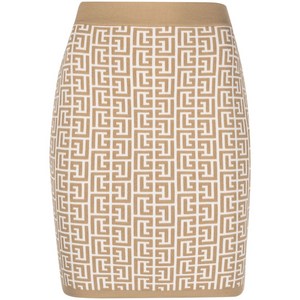 발망 모노그램 자카드 미니스커트, 베이지계열, France 38(KR 66)
