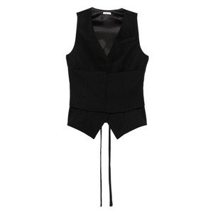 알렉산더맥퀸 타이 웨이스트 베스트, 블랙계열, Italy 42(KR 66)