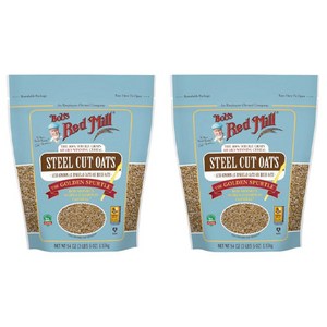 밥스레드밀 홀 그레인 스틸 컷 오트, 1.53kg, 2개