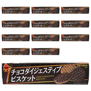 부르본 초코 다이제스티브 비스킷 16장, 92.8g, 12개