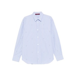 구찌 striped shirt, 블루계열+화이트계열, Collar (in) 16(KR 115)