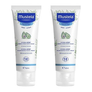 무스텔라 하이드라 모이스쳐라이징 페이셜 크림, 40ml, 2개