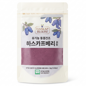동결건조 유기농 하스카프베리분말 폴란드산 c3g, 30g, 1개