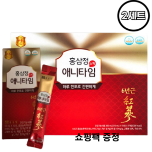 종근당 홍삼정 애니타임 스틱 + 쇼핑백, 600ml, 2세트