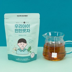 우리꽃연구소 헬시앤핏 우리아이 편한콧차 삼각티백, 1개, 20개입, 1.5g